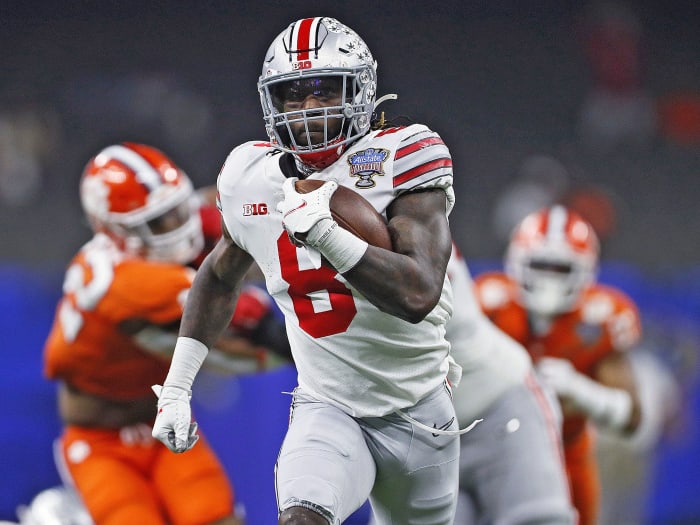 Ohio State RB Trey Sermon runs the ball